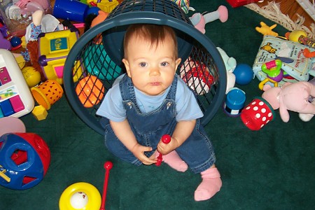 Baby in Basket