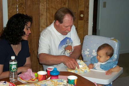 Birthday with Mom and Gramps