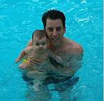 Splashing with Dad